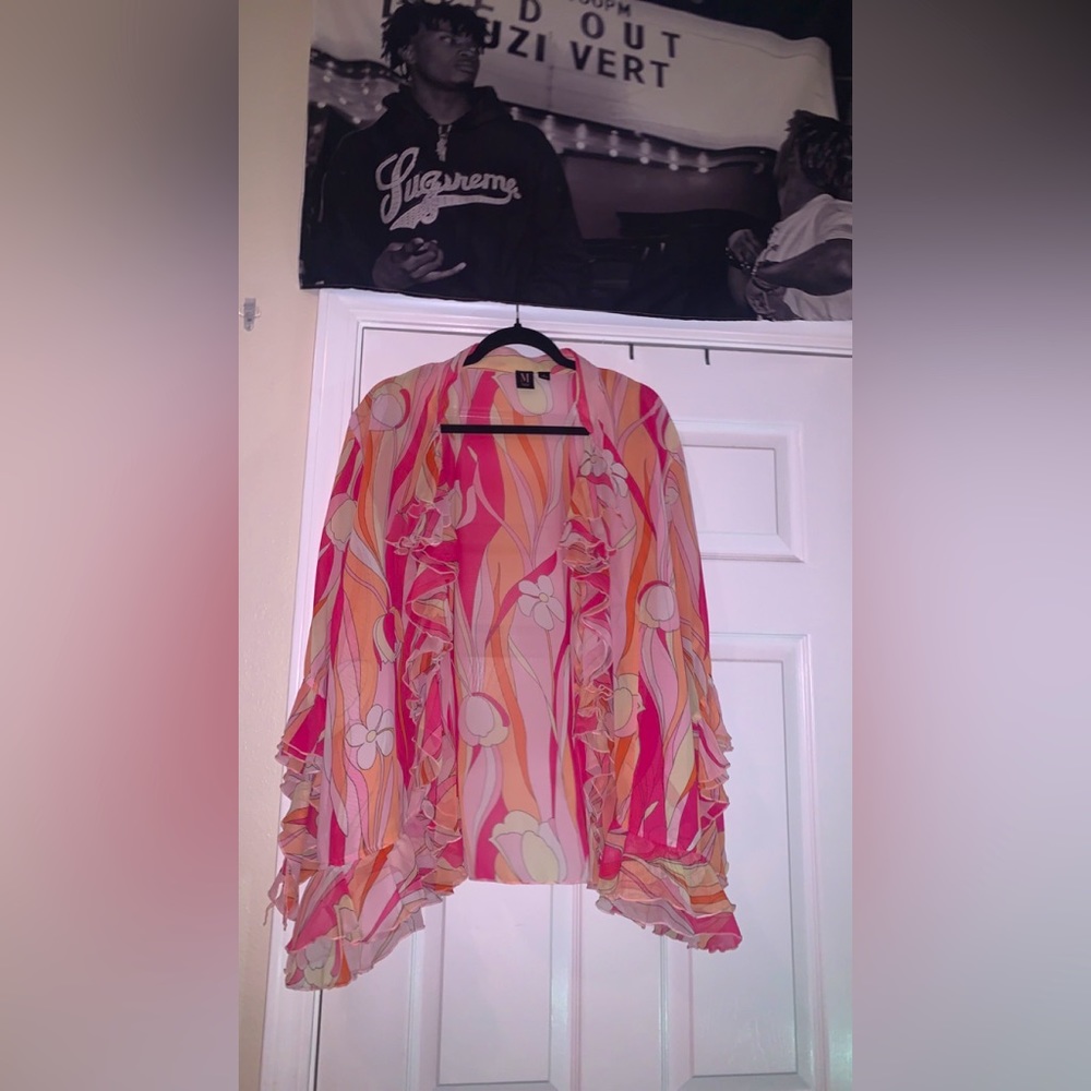 HIGH END VINTAGE FASHION BLOUSE MILANO DI ROUGE